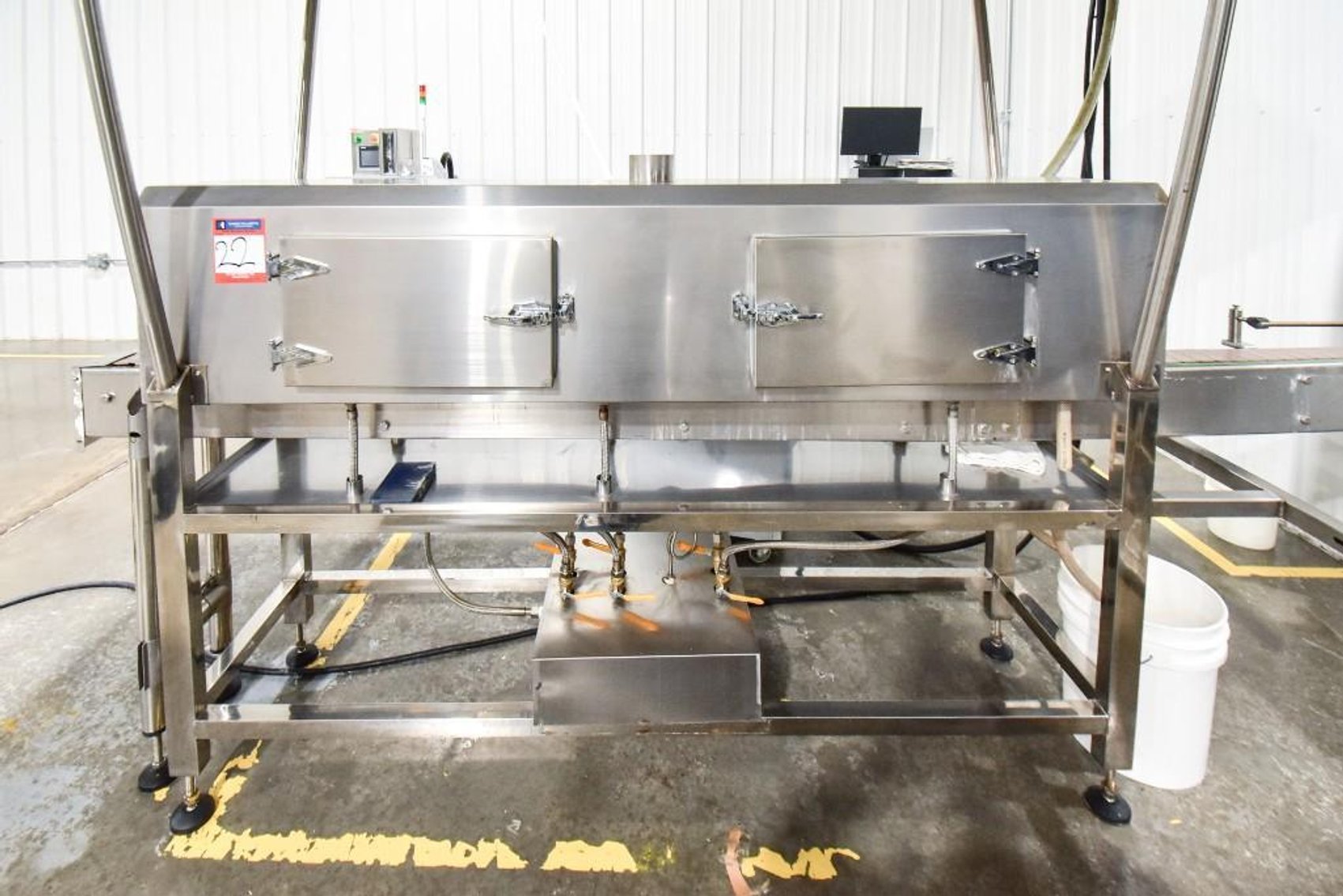 Image for ***SOLD*** MJK2081 SS Steam Tunnel with 12.5 Foot Long Conveyor