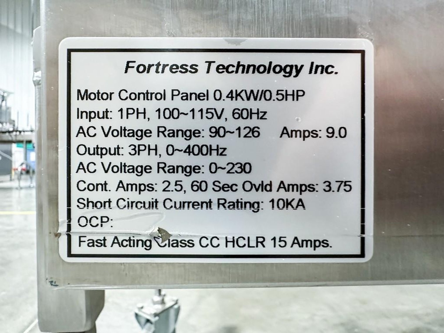 Image for **SOLD** MJK2086 Fortress Metal Check