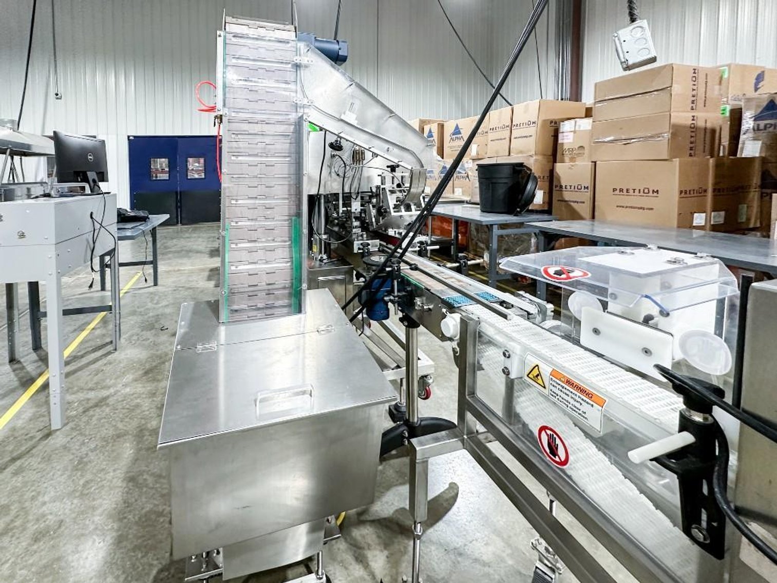 Image for **SOLD** MJK2087 Ningbo Deli 3 Spindle Capper w/ Cap Elevator