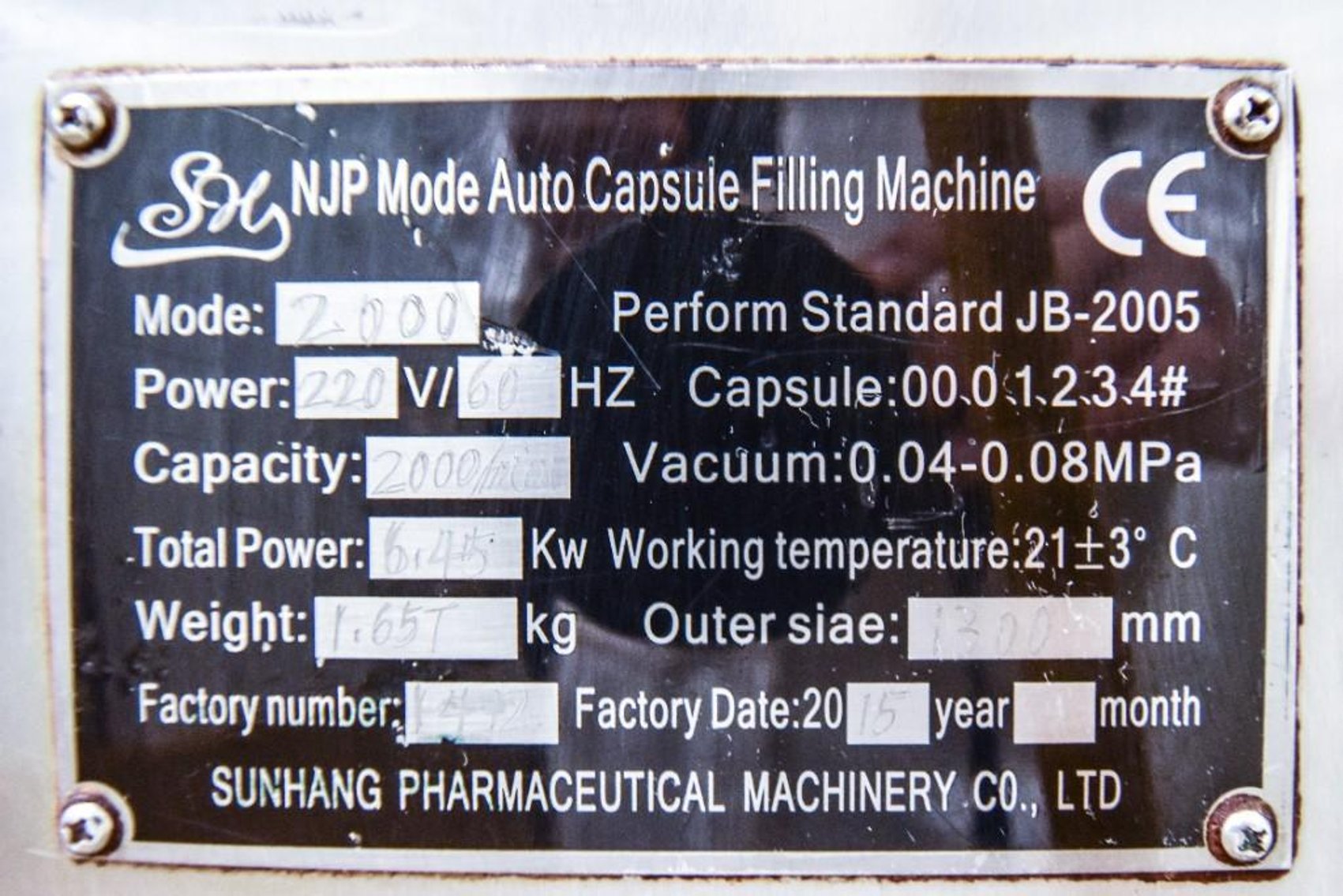 Image for ***SOLD*** MJK2107 NJP 2000 Encapsulation Machine