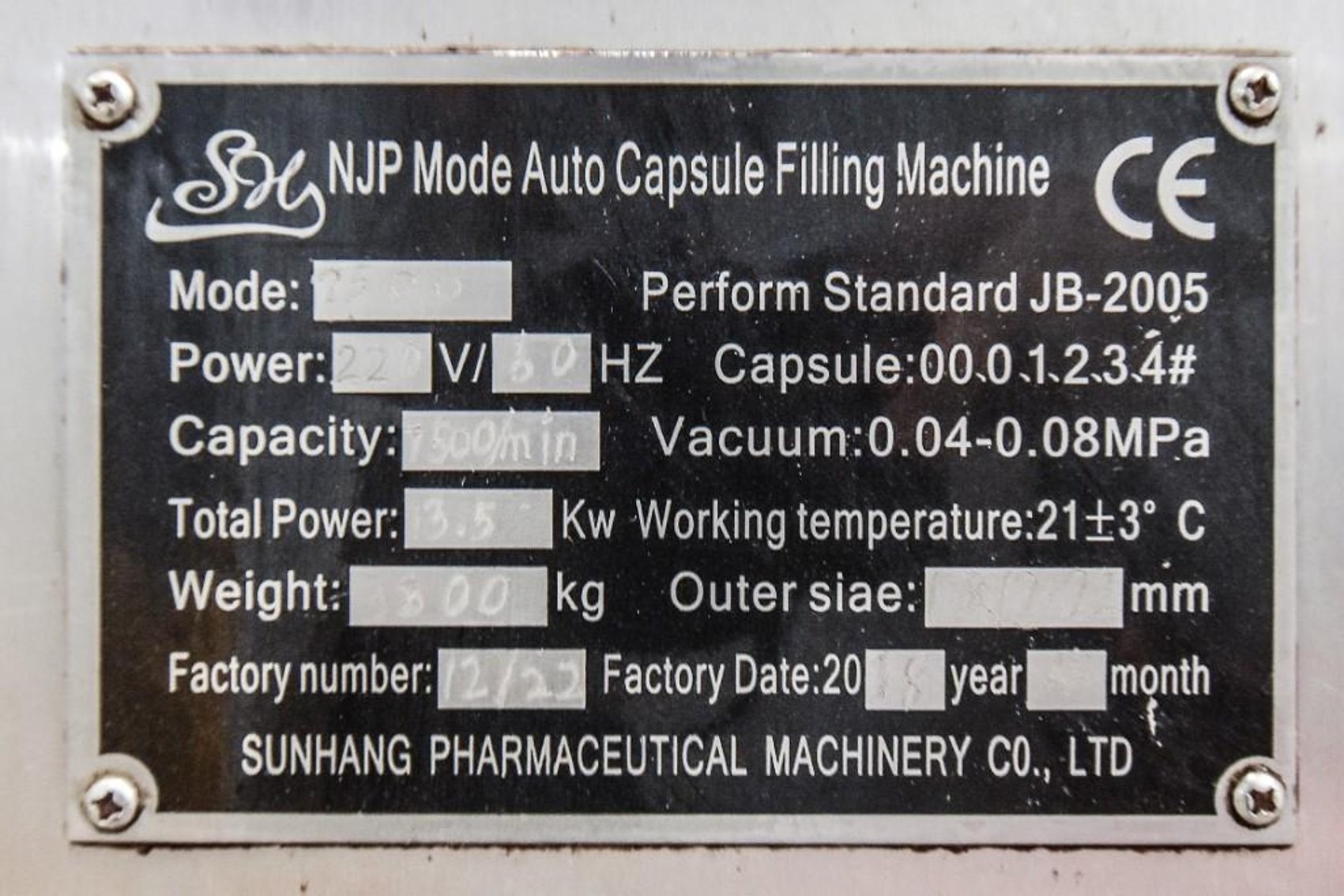 Image for MJK2108 NJP 7500 Encapsulation Machine