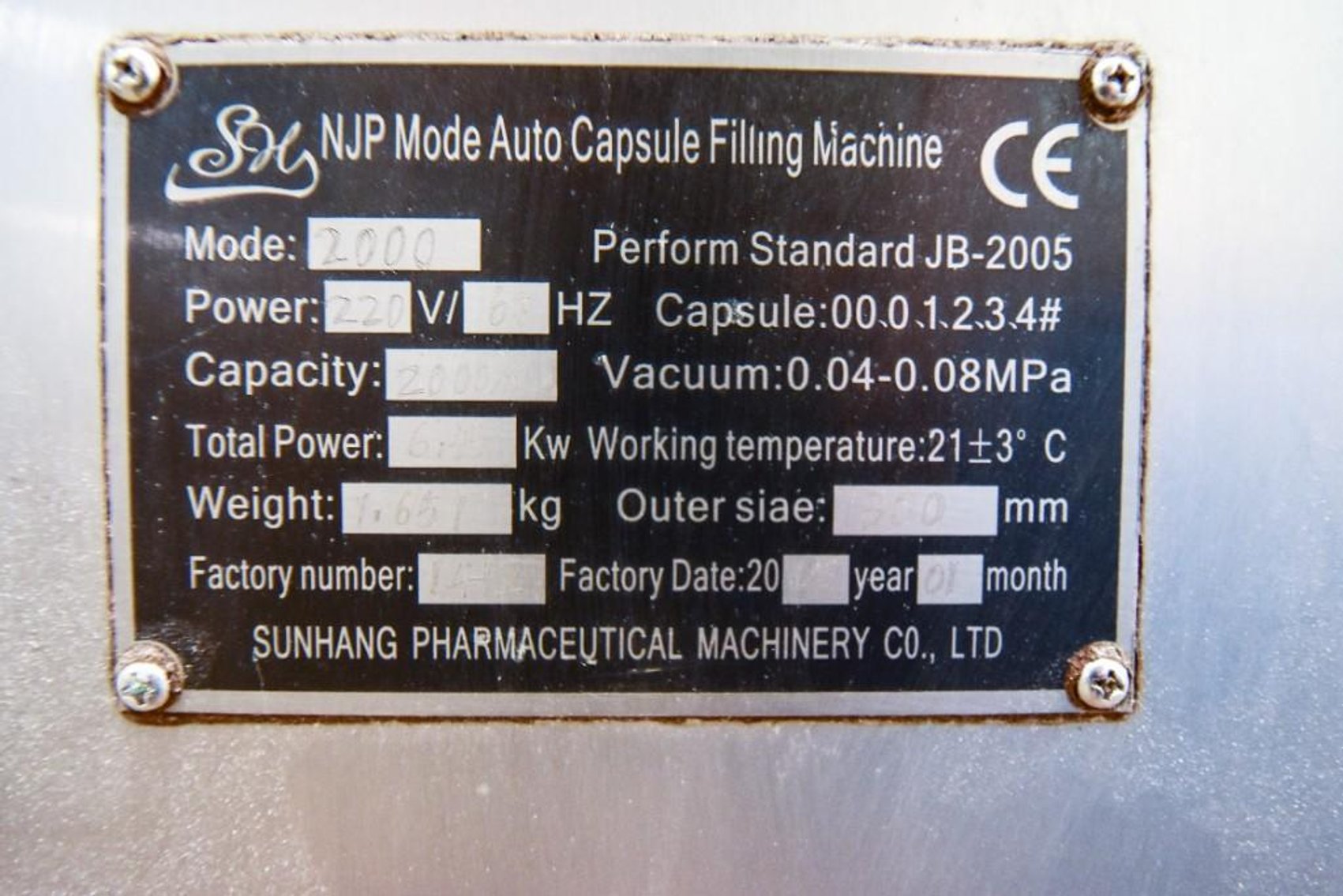 Image for MJK2113 NJP 2000 Encapsulation Machine