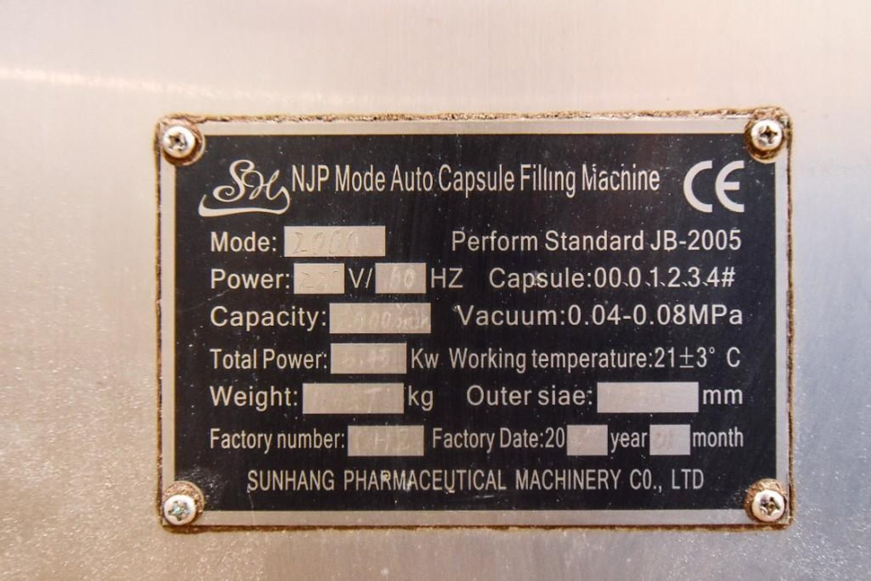 Image for MJK2113 NJP 2000 Encapsulation Machine