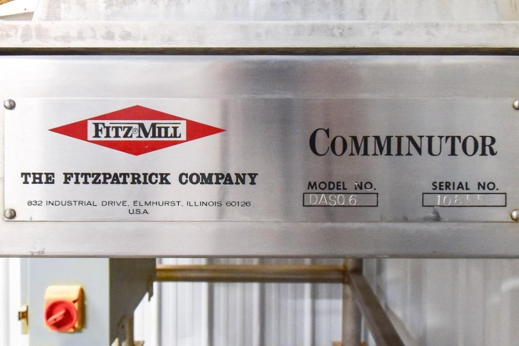 Image for MJK2111 Fitzmill Comminutor DASO6