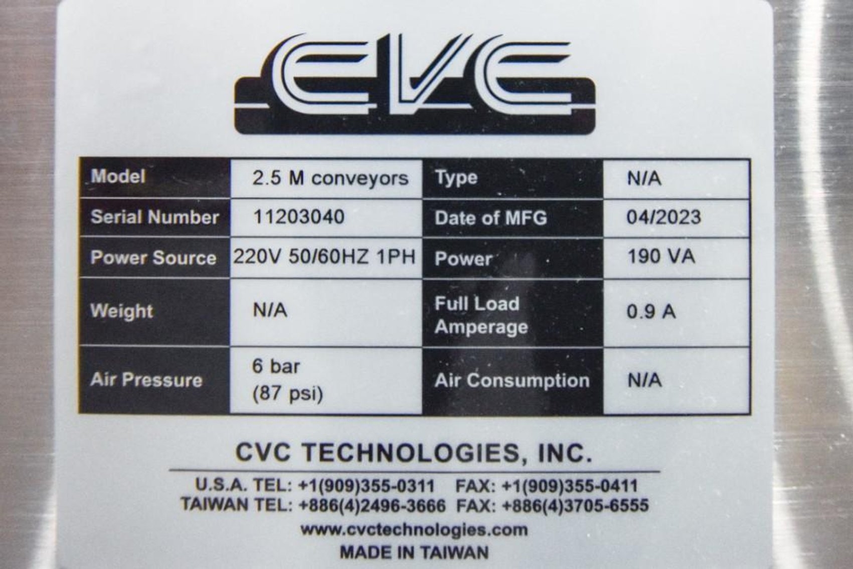 Image for MJK2119 CVC 2.5 Conveyor with Diverter