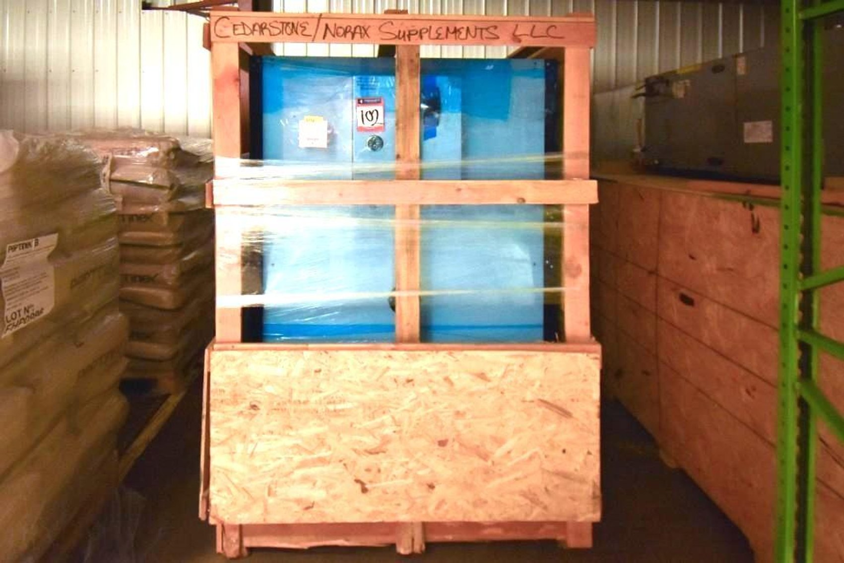 Image for ***SOLD*** MJK2120 NEW IN CRATE - 250 Gal Cedarstone Pasteurizer and G&D 7x7H Stage Chiller