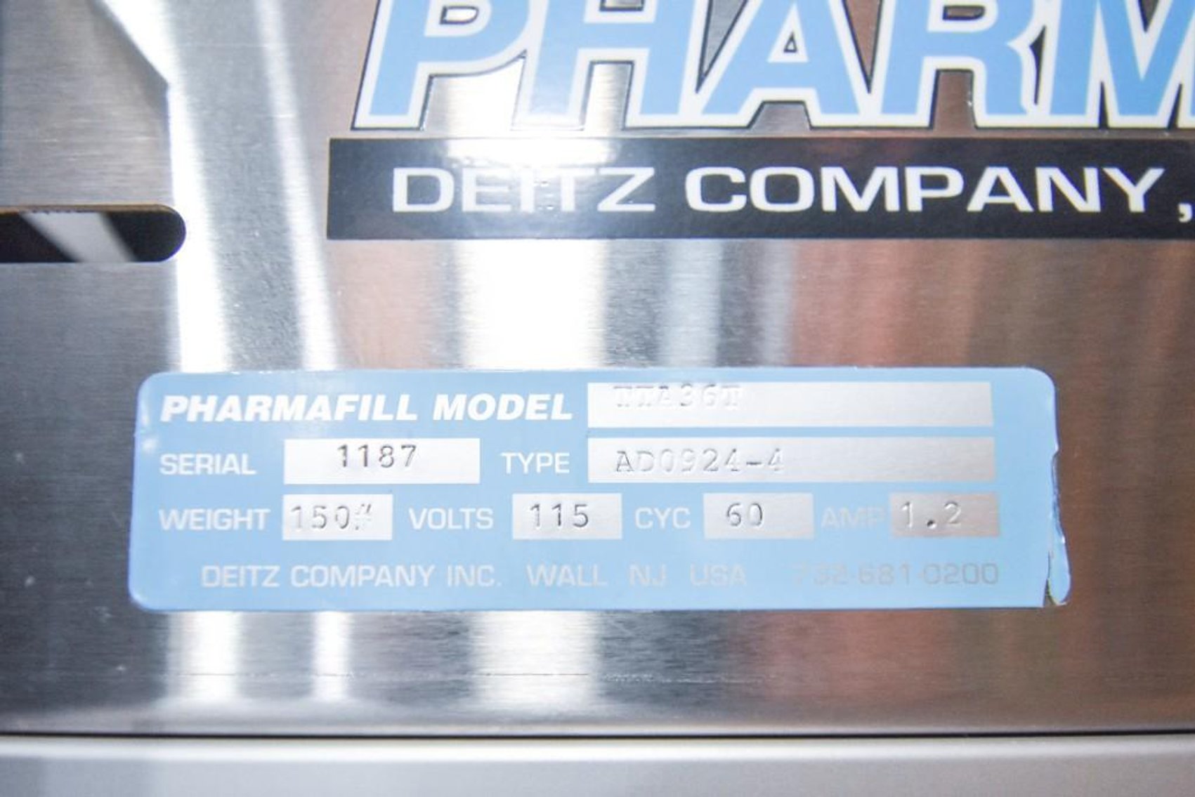 Image for ***SOLD*** MJK2139 Pharmafil A36 Accumulation Table 36