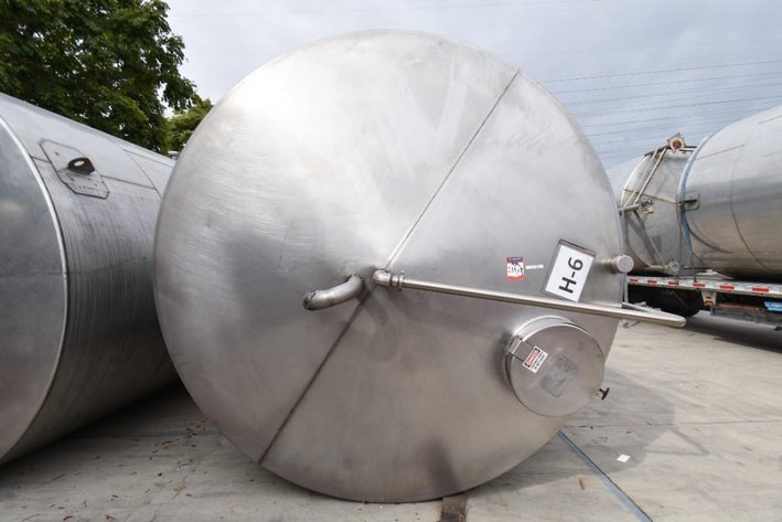 Image for ***SOLD*** MJK2159 H-6 Liquid Holding Tank,Tank, 6,500 Gallon, Stainless Steel, Dish Bottom, Legs