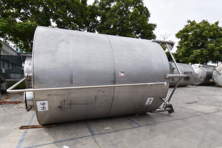 Image for ***SOLD*** MJK2159 H-6 Liquid Holding Tank,Tank, 6,500 Gallon, Stainless Steel, Dish Bottom, Legs