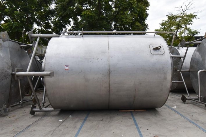 Image for ***SOLD*** MJK2157 Liquid Holding tank, Tank, 6,500 Gallon, Stainless Steel, Dish Bottom, Legs,