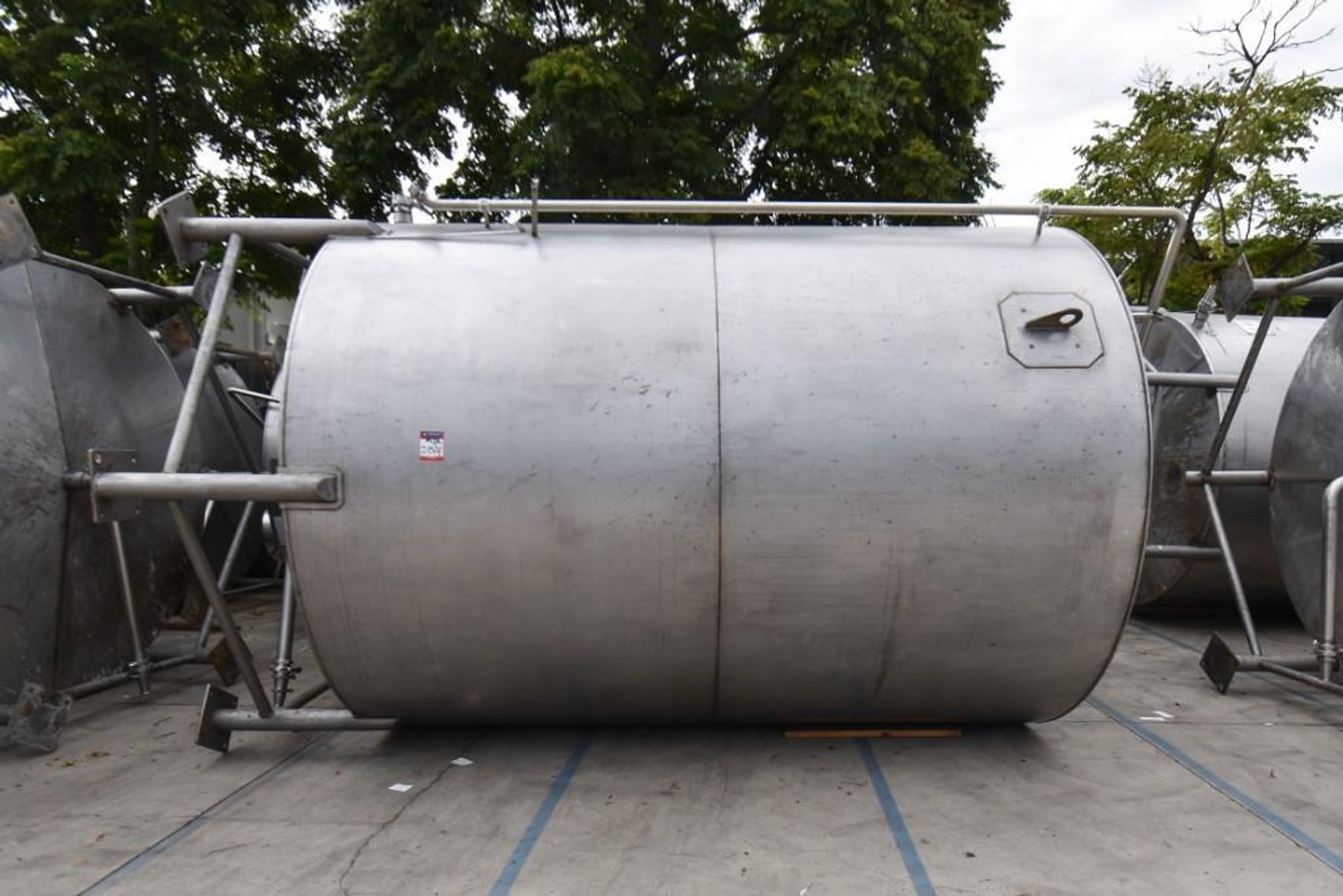 Image for ***SOLD*** MJK2157 Liquid Holding tank, Tank, 6,500 Gallon, Stainless Steel, Dish Bottom, Legs,
