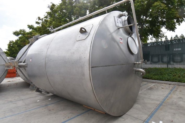 Image for ***SOLD*** MJK2157 Liquid Holding tank, Tank, 6,500 Gallon, Stainless Steel, Dish Bottom, Legs,