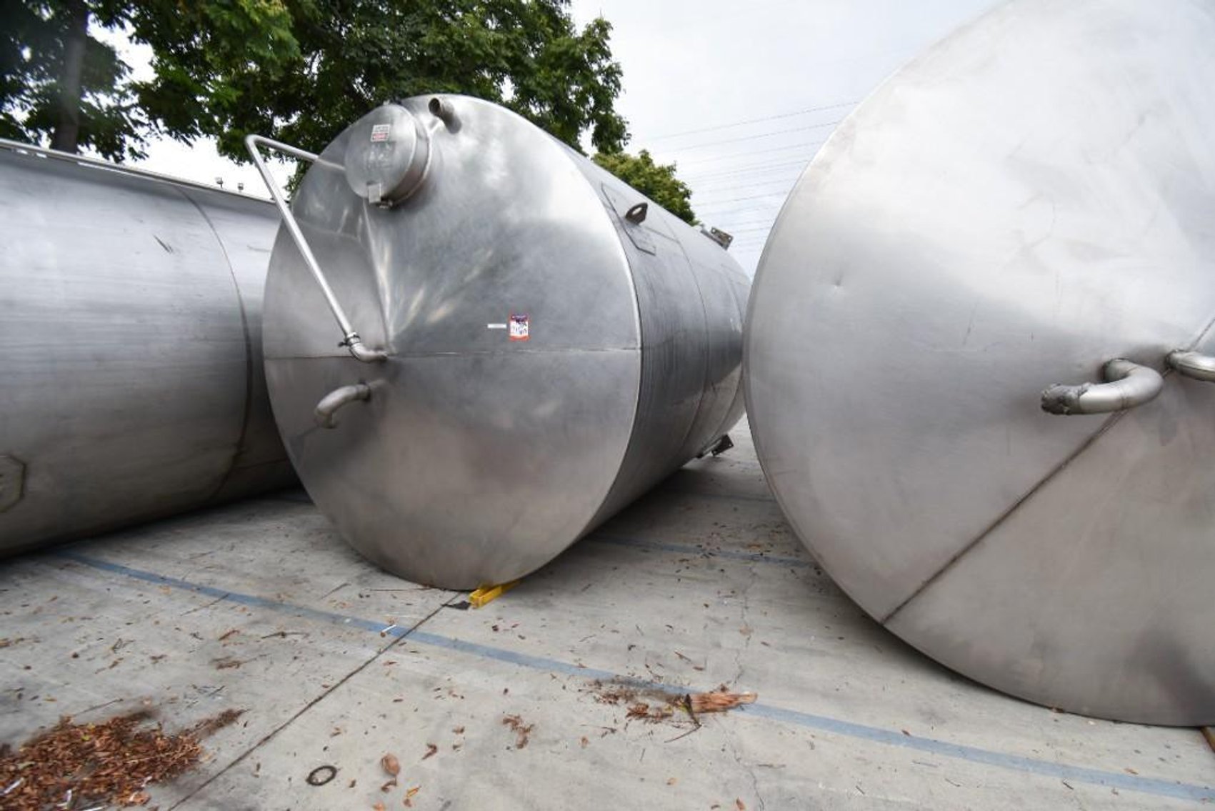 Image for MJK2160 Liquid Holding Tank, Tank, 6,500 Gallon, Stainless Steel, Dish Bottom, Legs,
