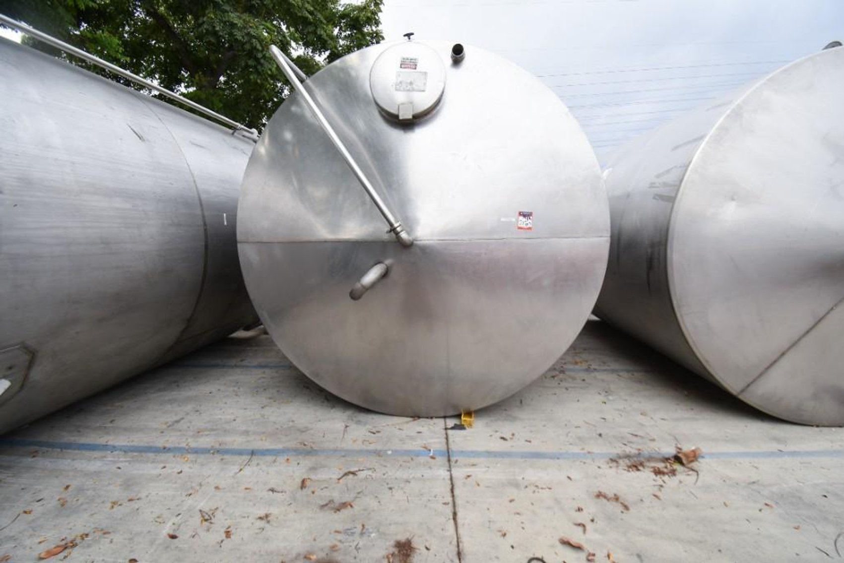 Image for MJK2160 Liquid Holding Tank, Tank, 6,500 Gallon, Stainless Steel, Dish Bottom, Legs,