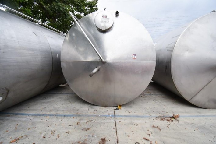 Image for MJK2160 Liquid Holding Tank, Tank, 6,500 Gallon, Stainless Steel, Dish Bottom, Legs,