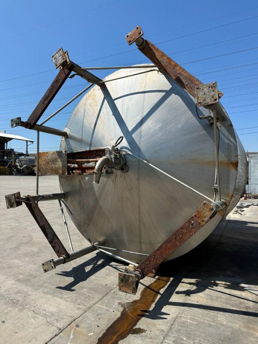 Image for ***SOLD*** MJK2162 JK-5 Conical Bottom Liquid Holding tank, Tank, 6,000 Gallon, 316 Stainless, Jacket, Dbl Agitation, #