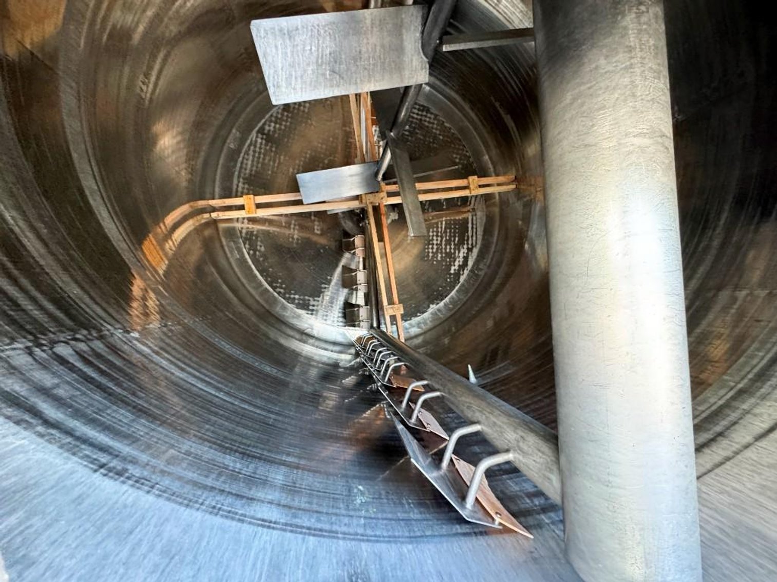 Image for ***SOLD*** MJK2162 JK-5 Conical Bottom Liquid Holding tank, Tank, 6,000 Gallon, 316 Stainless, Jacket, Dbl Agitation, #