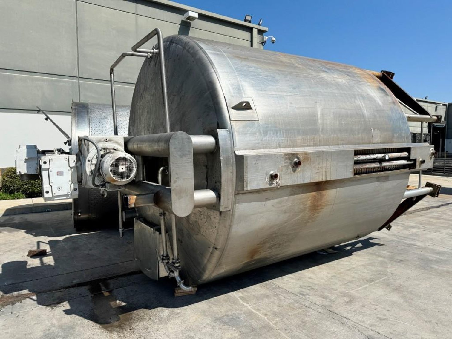 Image for ***SOLD*** MJK2162 JK-5 Conical Bottom Liquid Holding tank, Tank, 6,000 Gallon, 316 Stainless, Jacket, Dbl Agitation, #