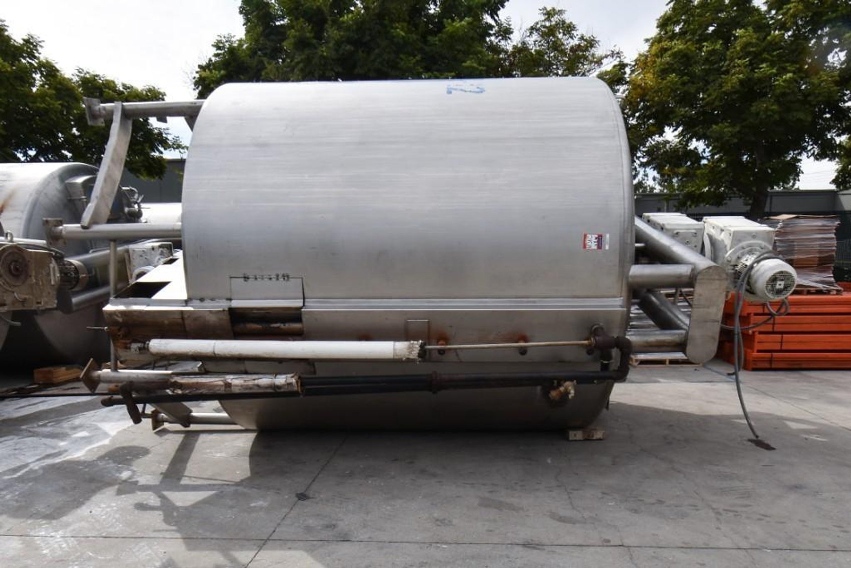 Image for ***SOLD*** MJK2164 Jacketed Liquid Mixing Tank with Dual motors, Tank, 6,000 Gallon Dbl Agitation