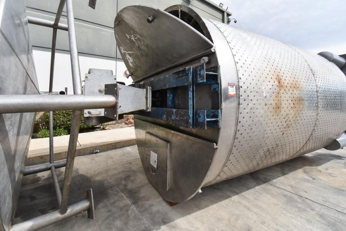Image for ***SOLD*** MJK2167 JK-2 Jackted Dimple Tank with Agitation, Tank, 3,000 Gallon, Stainless Steel, Agitate, Jacketed