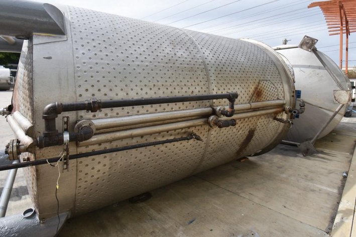 Image for ***SOLD*** MJK2167 JK-2 Jackted Dimple Tank with Agitation, Tank, 3,000 Gallon, Stainless Steel, Agitate, Jacketed