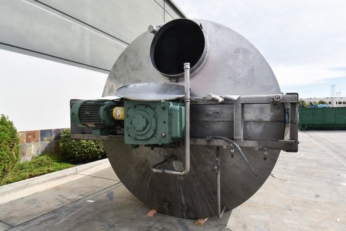 Image for ***SOLD*** MJK2168 M-1 Single Wall Mixing tank, Tank, 6,000 Gallon, Stainless Steel, Agitated, Dish Btm, Legs