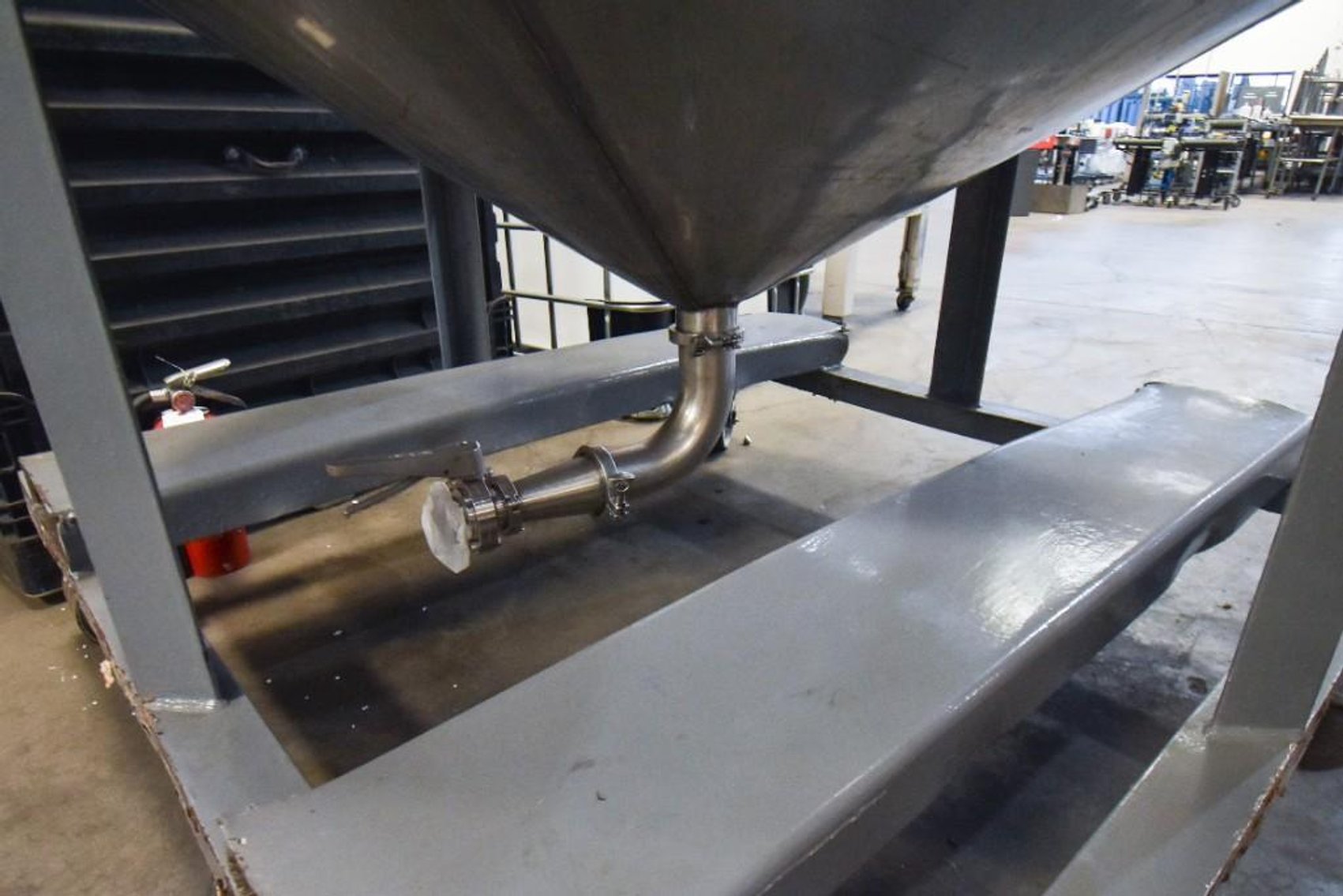 Image for ***SOLD*** MJK2182 Stainless Steel Cone Bottom Tank, approximately 750 Gallon