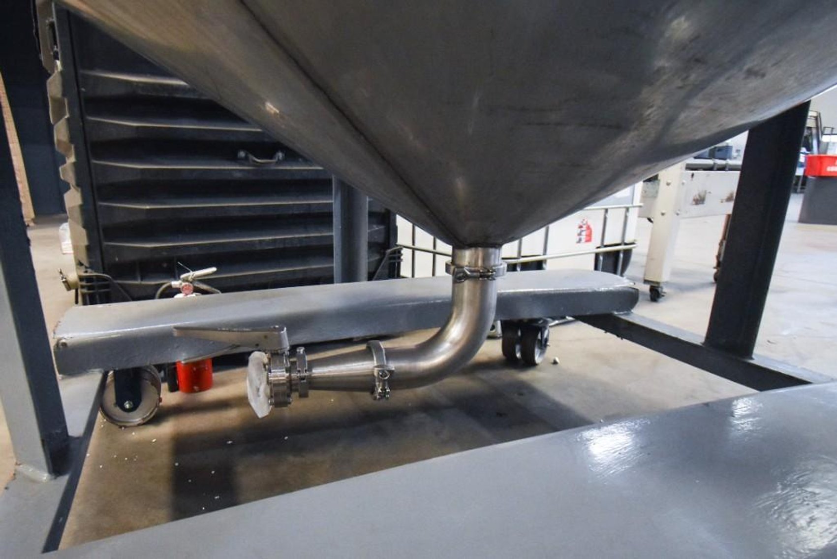 Image for ***SOLD*** MJK2182 Stainless Steel Cone Bottom Tank, approximately 750 Gallon