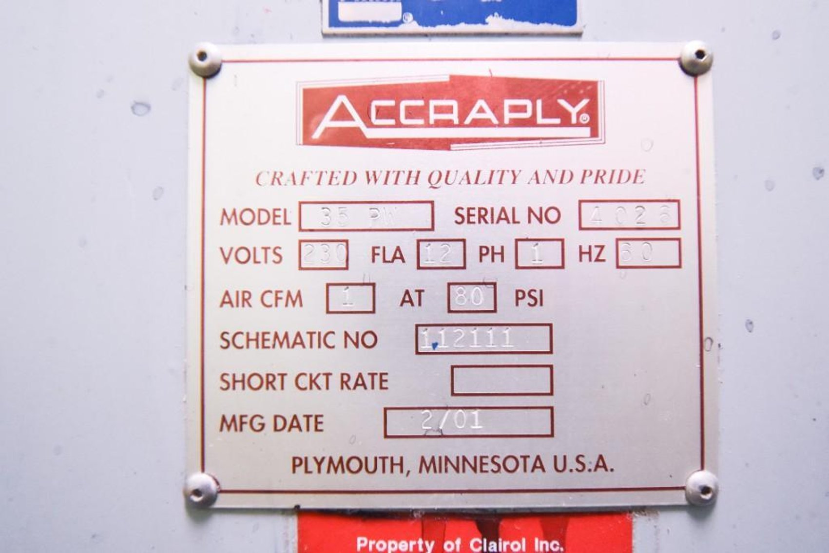 Image for ***SOLD*** MJK2178 Accraply Double Sided Labeler 35PW