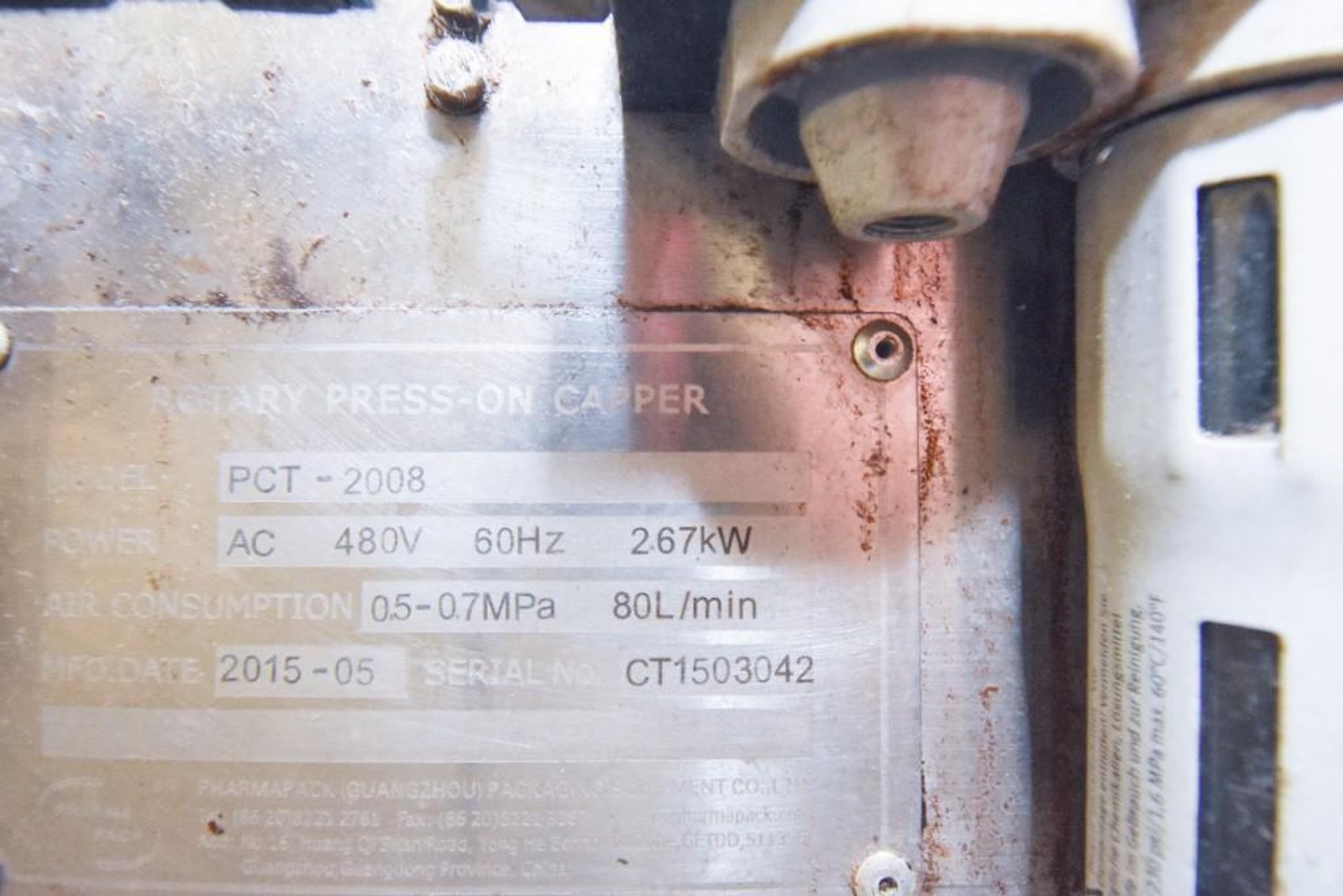 Image for ***SOLD*** MJK2191 Pharma Pack Rotary Press-On Capper PCT-208