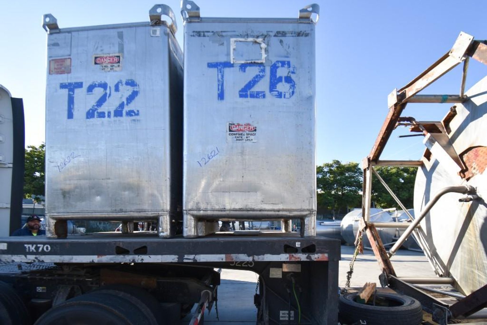 Image for ***SOLD*** MJK2210 Stainless Steel 550 Gallon Tote
