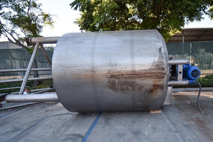 Image for ***SOLD*** MJK2209 Stainless Steel Jacketed Mix Tank with Double Motion Agitation 2,750 gallon