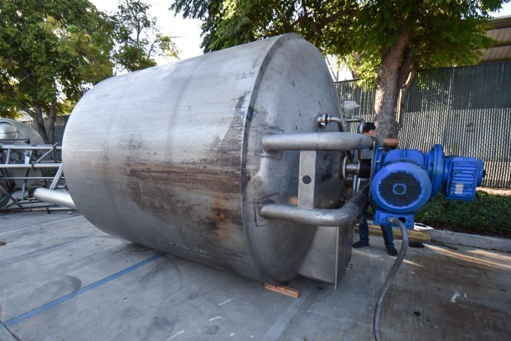 Image for ***SOLD*** MJK2209 Stainless Steel Jacketed Mix Tank with Double Motion Agitation 2,750 gallon