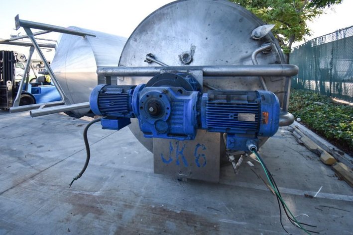 Image for ***SOLD*** MJK2209 Stainless Steel Jacketed Mix Tank with Double Motion Agitation 2,750 gallon