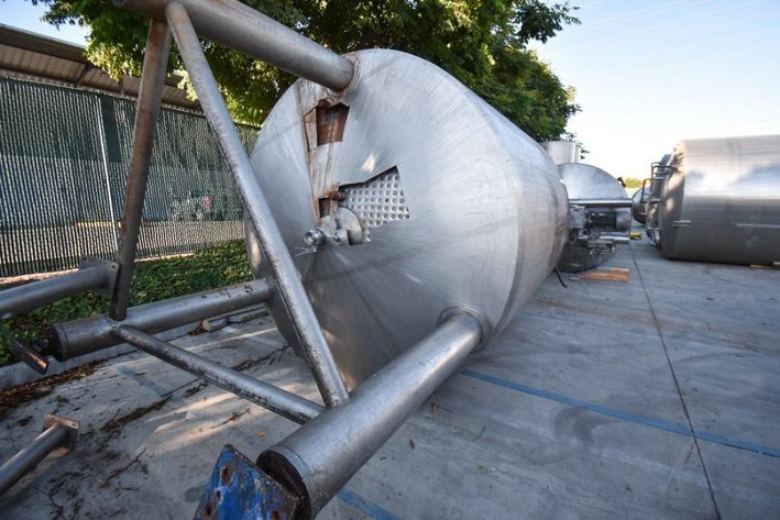 Image for ***SOLD*** MJK2209 Stainless Steel Jacketed Mix Tank with Double Motion Agitation 2,750 gallon