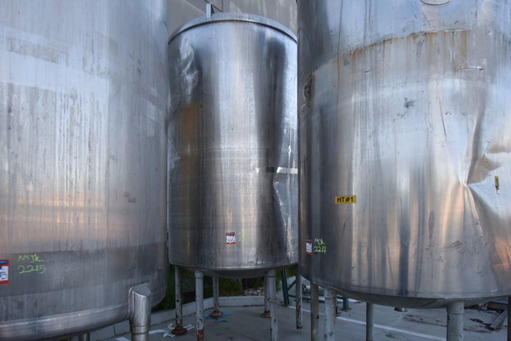 Image for MJK2216 Stainless Steel Dish Bottom Tank, approximately 2,000 Gallon capacity