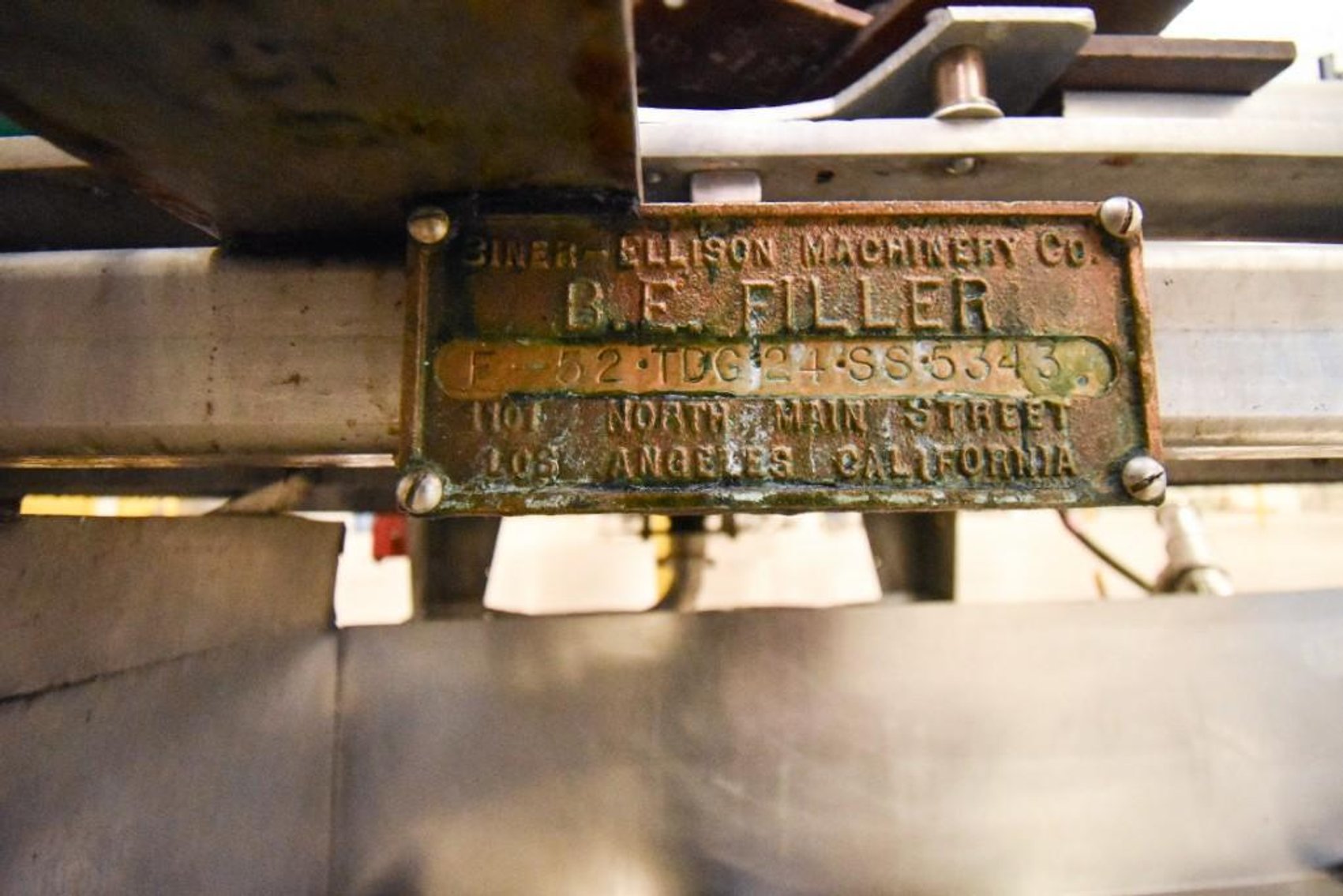 Image for MJK2220 24 Head Beiner Ellison Machinery Co BF Filler 5-52TDG24SS5343