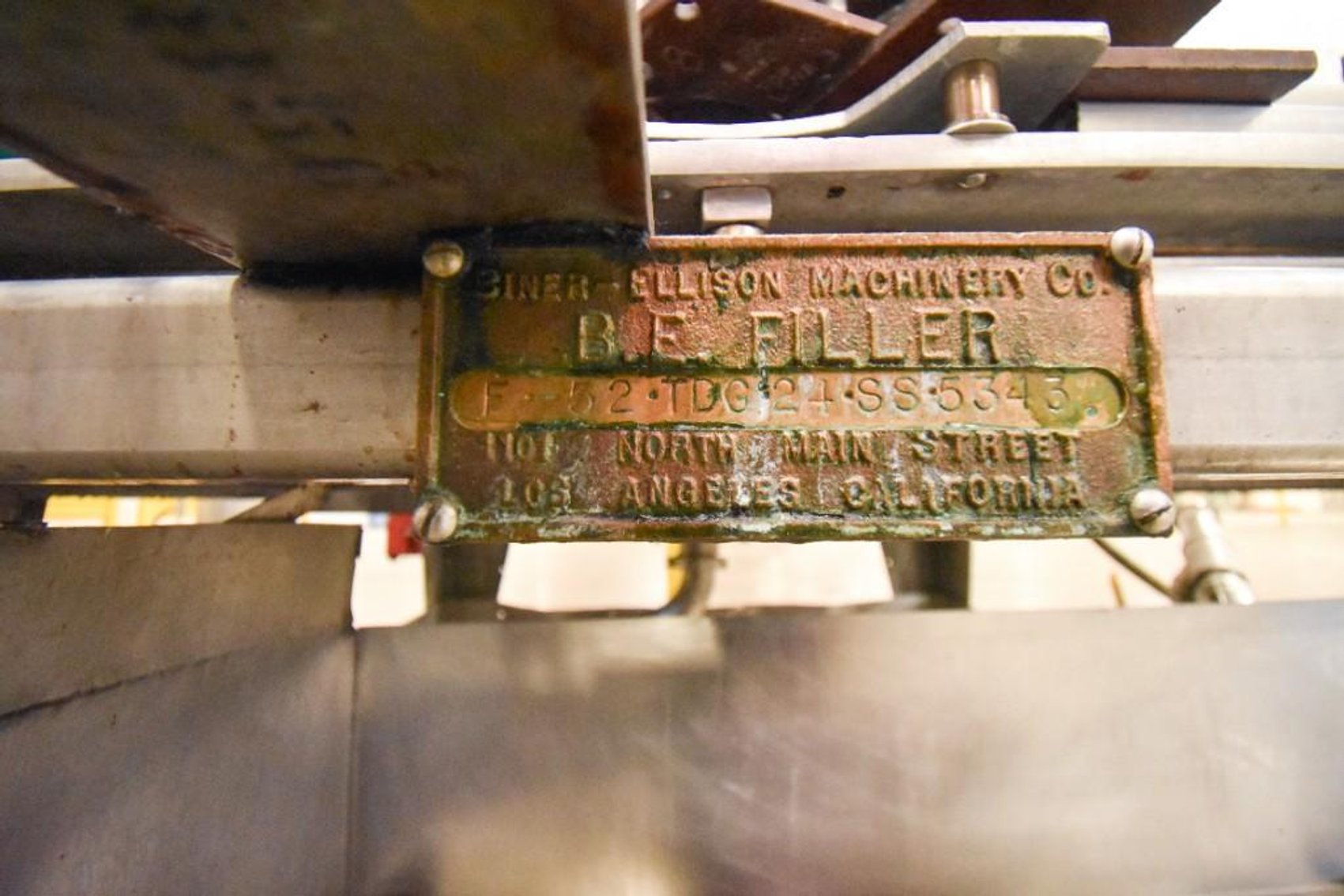 Image for MJK2220 24 Head Beiner Ellison Machinery Co BF Filler 5-52TDG24SS5343