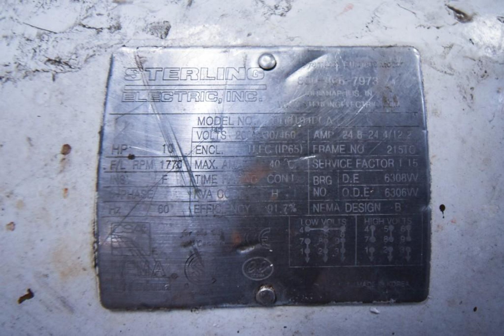 Image for MJK2228 Liquid Transfer Pump DH0I0IPCA with 10Hp Sterling Electric Motor