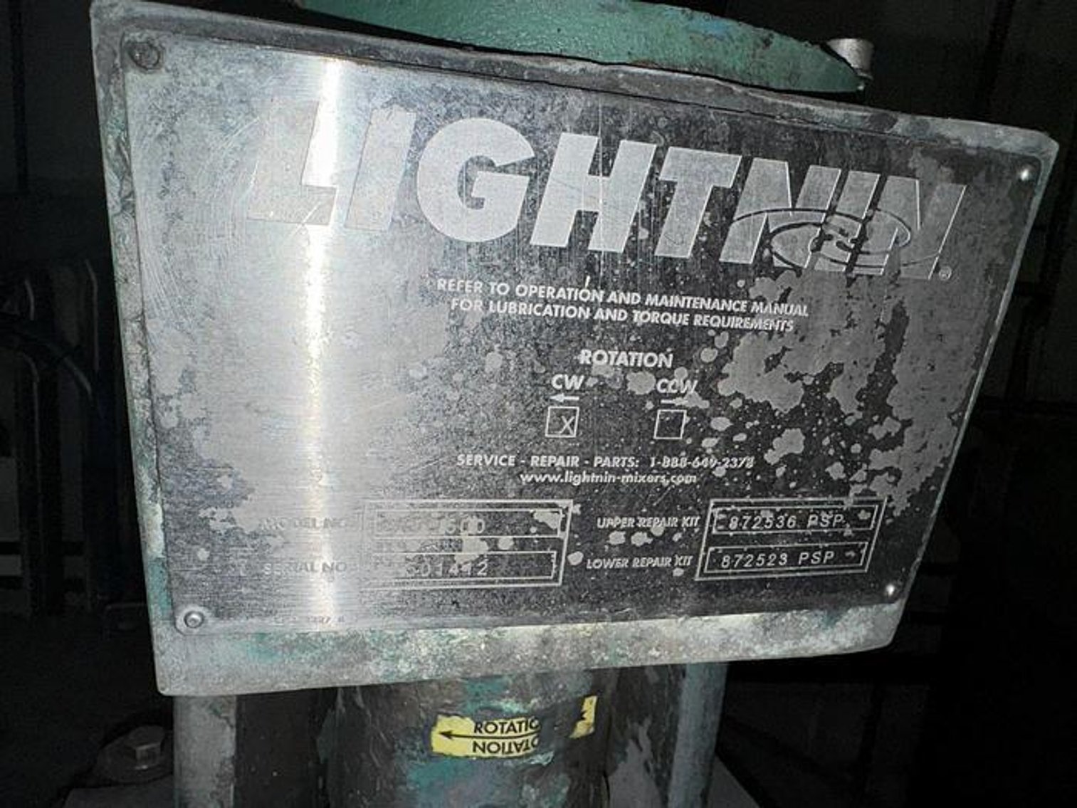 Image for MJK2272 Stainless steel 850-Gallon jacketed Tank with Lightning Mixer