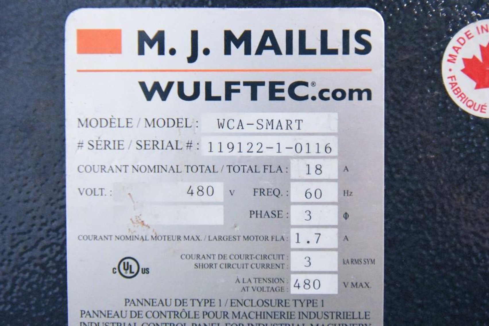 Image for MJK2256 M.J. Mallis WulfTec Pallet Wrapper WCA-Smart