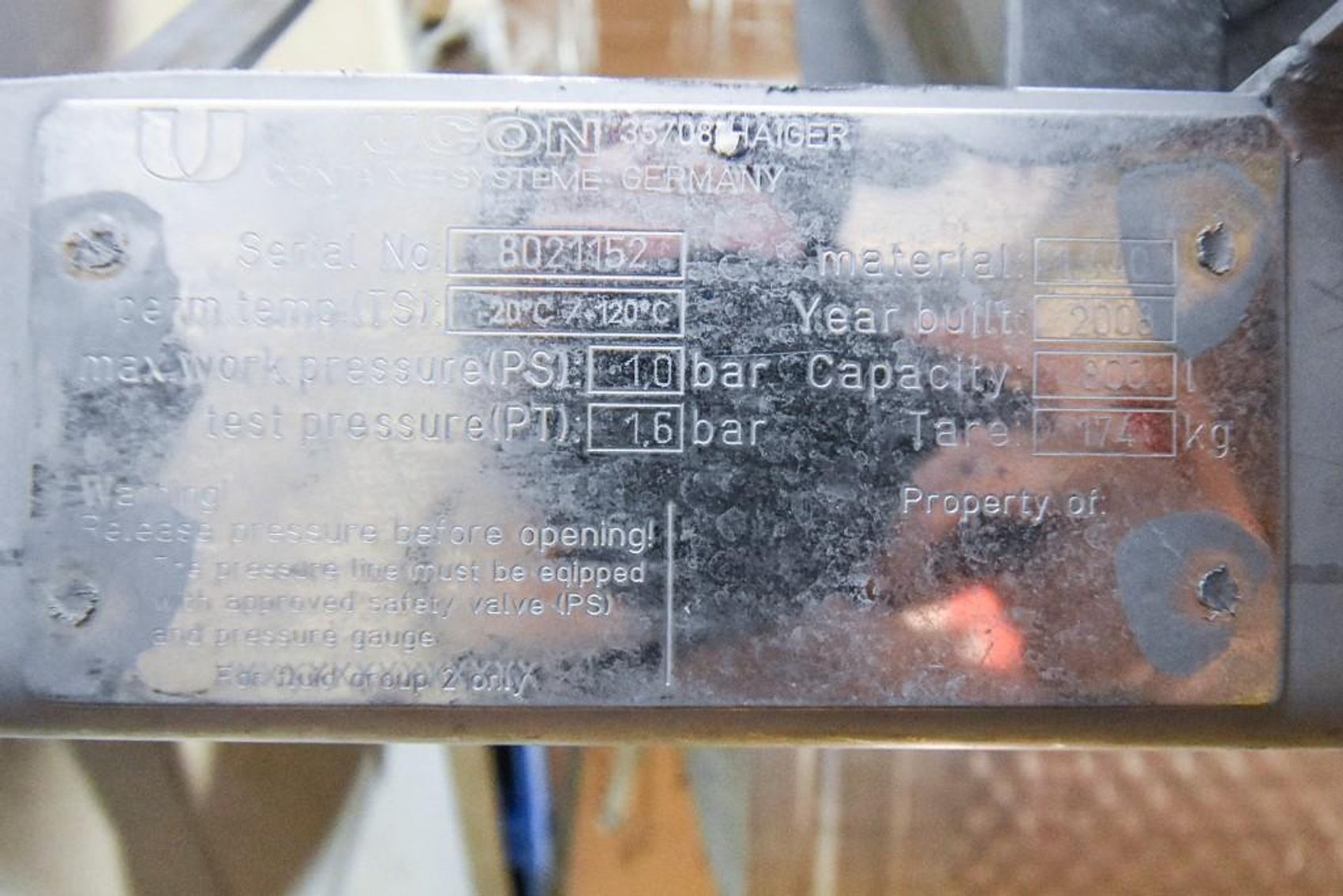 Image for ***SOLD*** MJK2061 Softgel Tank on Casters