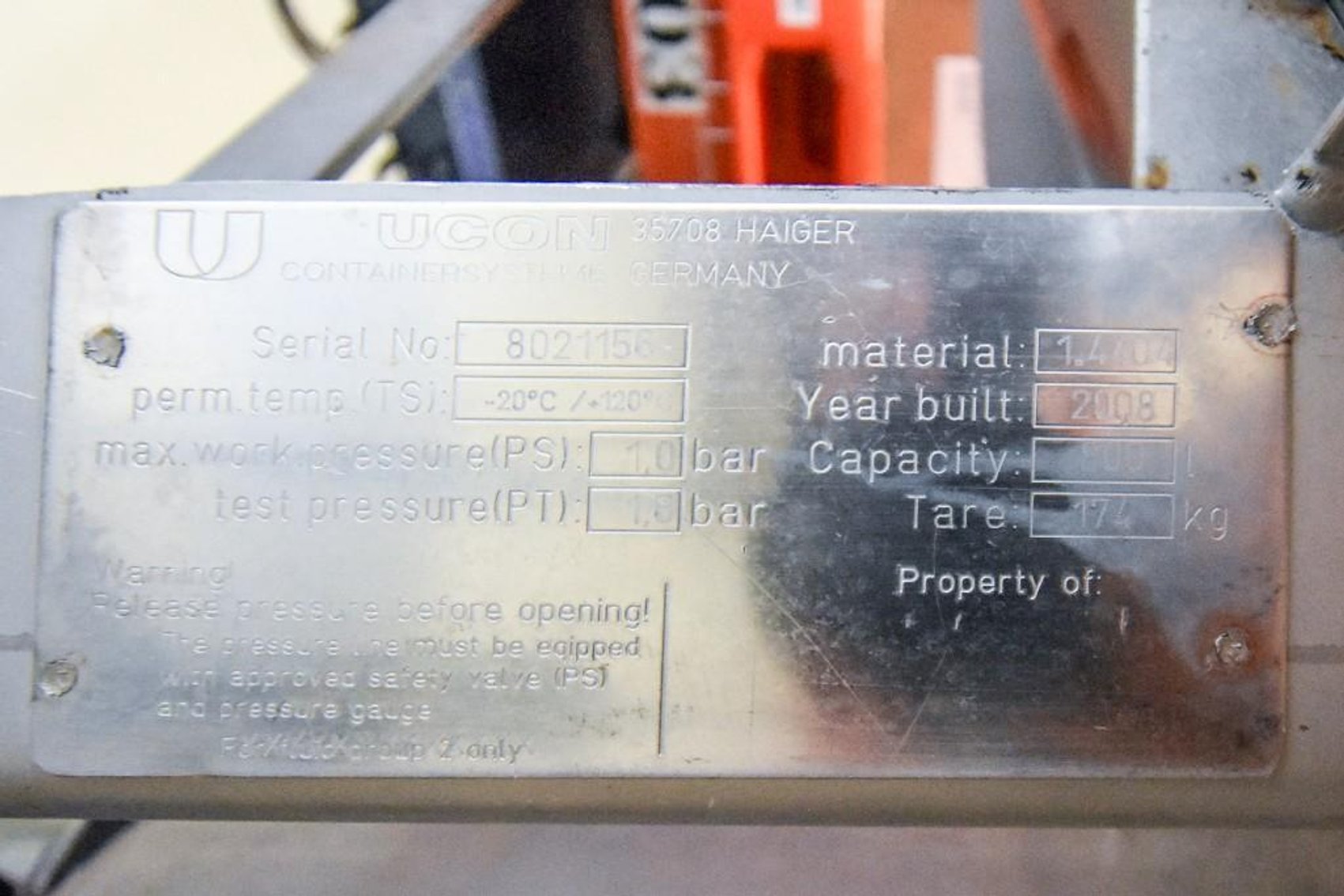 Image for ***SOLD*** MJK2060 Softgel Tank on Casters