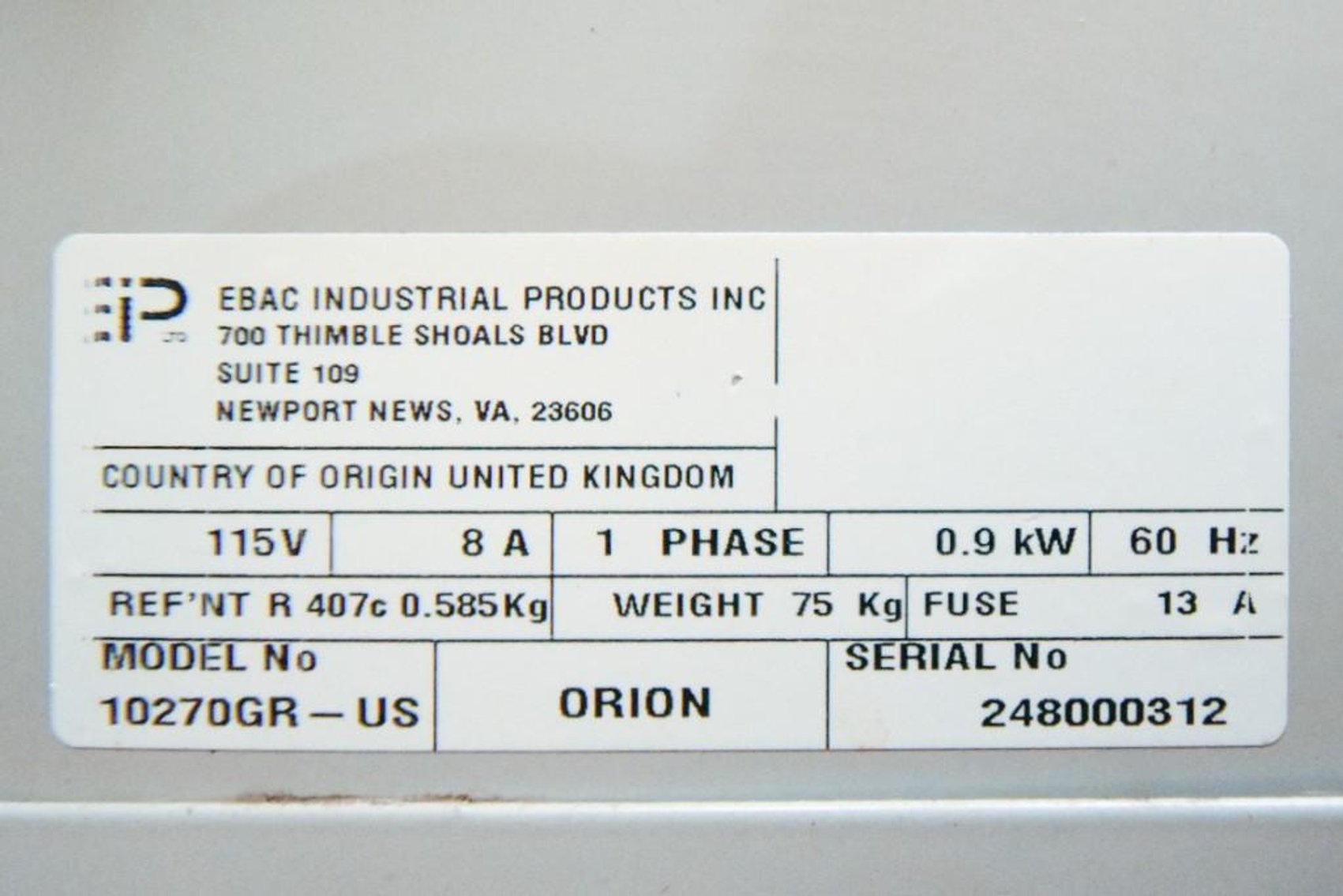 Image for MJK2070 EP RM95 Dehumidifier