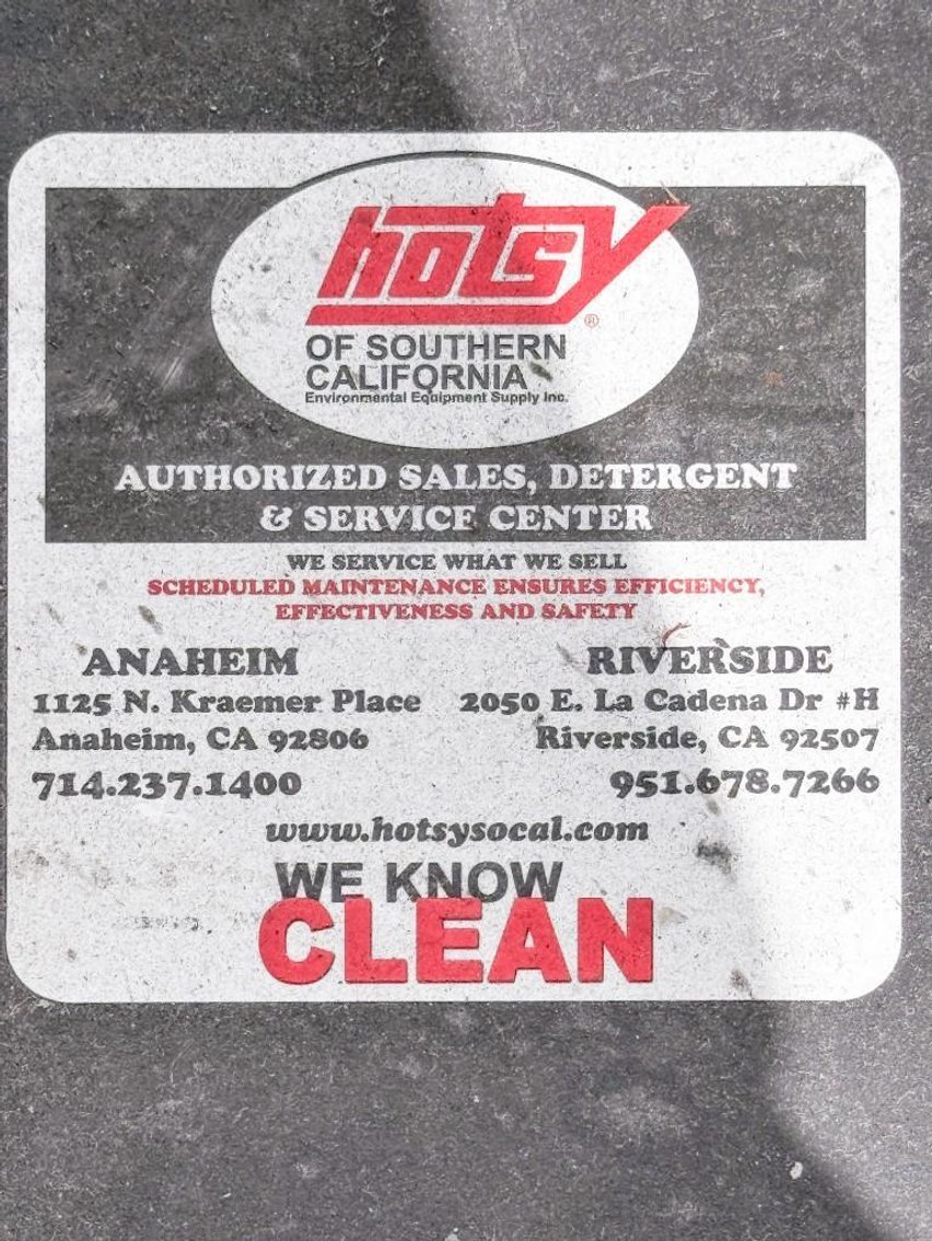 Image for MJK2291 PSC Pressure Systems Company - Hot Water Pressure Washer