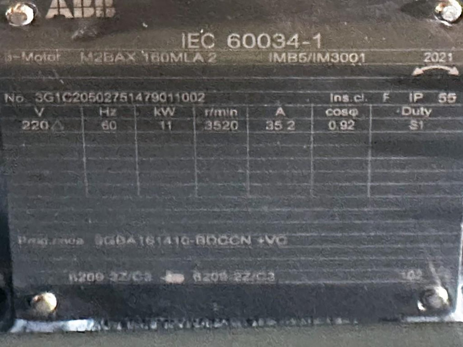 Image for MJK1895 NEW - 3 Large ABB Motor drives MDL IEC60034-1, 3 CT