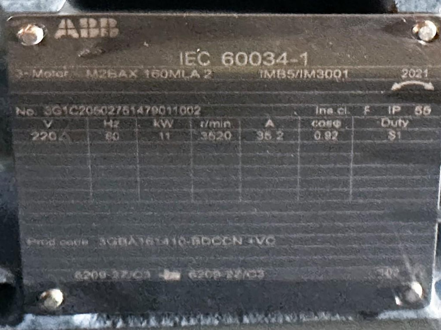 Image for MJK1895 NEW - 3 Large ABB Motor drives MDL IEC60034-1, 3 CT