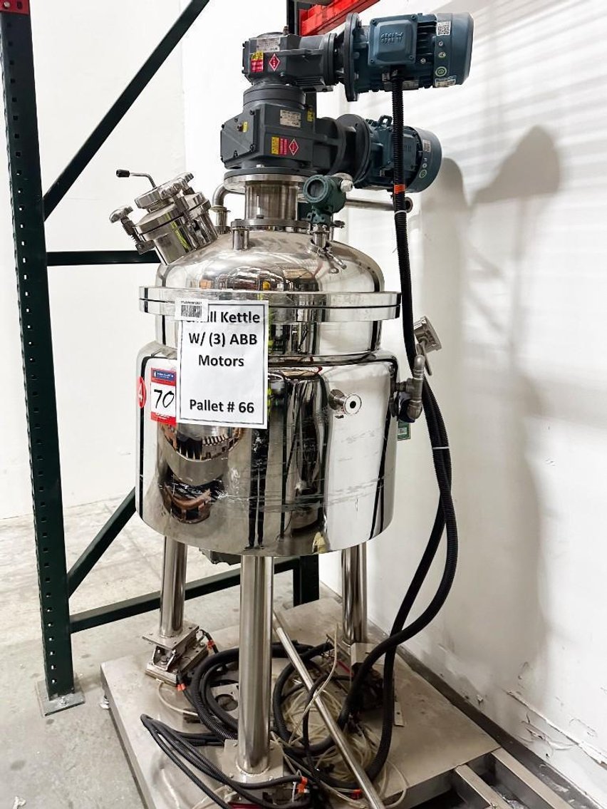 Image for MJK1897 NEW - 40 Gallon 2/ 3 Jacketed Dual Motion Mixing Kettle w/ ABB Drives