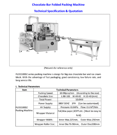 Image for MJK2400 NEW IN CRATE - Complete Sinofude Chocolate Bar Production Line