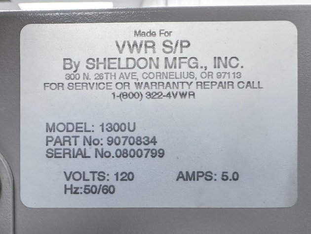 Image for MJK2310 VWR Scientific Products Utility Oven 1300U